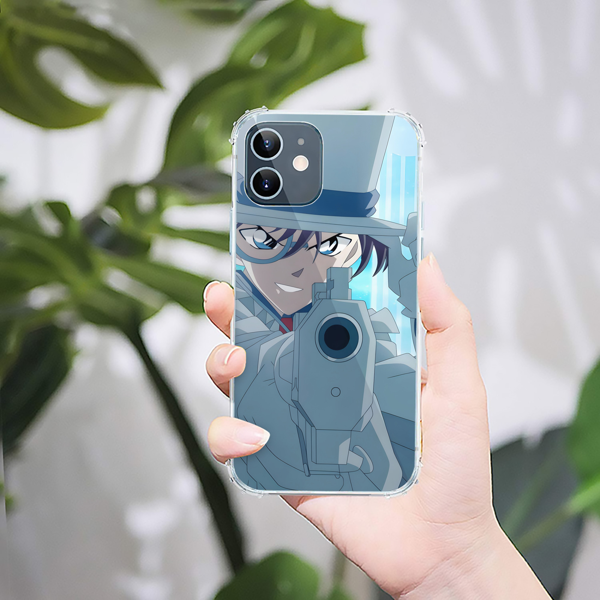 （画像用） 名探偵コナン Detective Conan 【iPhone 12シリーズ対応】透明スマホケース（クリアソフトケース）